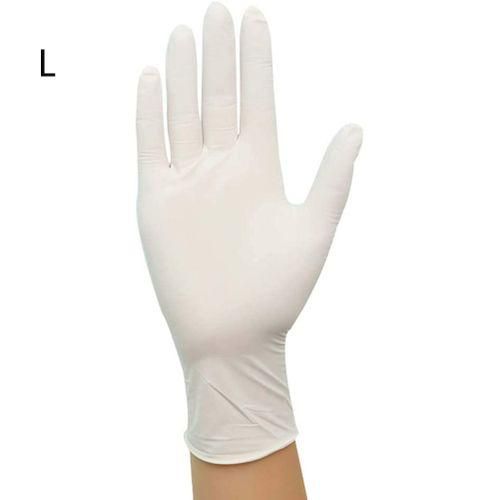 Universal Latex Gloves Disposable White Non-Slip Acid