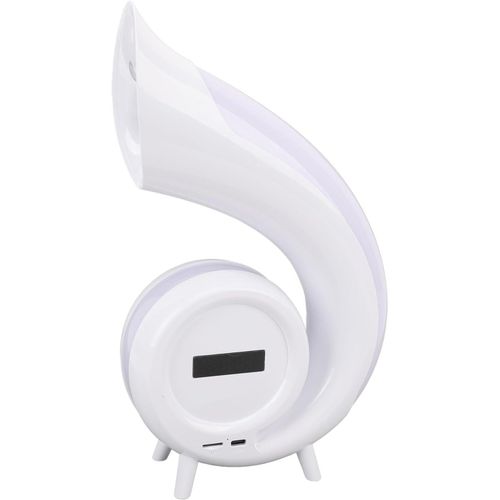 Desktop Smart Speaker Atmosphere Light, Alarm Clock Wake Up Light with Bluetooth Speaker 1200mAh USB Rechargeable RGB Night Light for Bedroom Study Office
