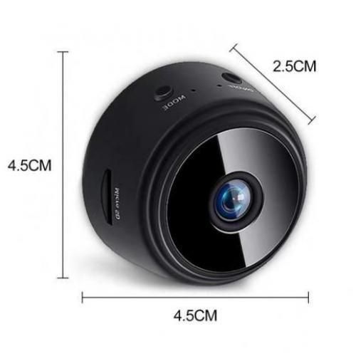 Mini Spy Secret Camera WiFi Wireless with Audio - Black