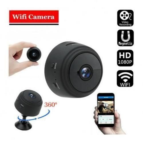 Mini Spy Secret Camera WiFi Wireless with Audio - Black