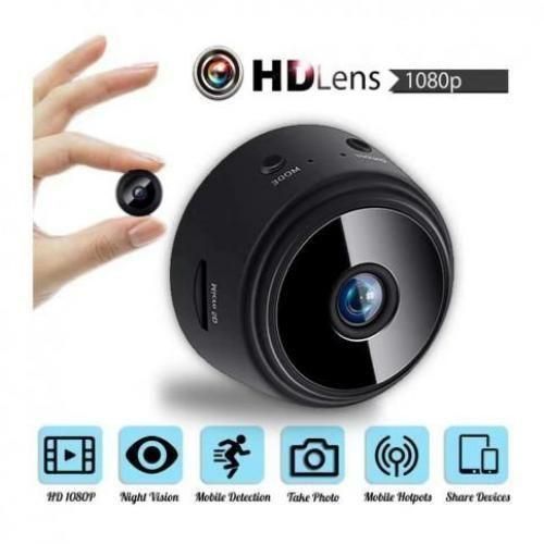 Mini Spy Secret Camera WiFi Wireless with Audio - Black