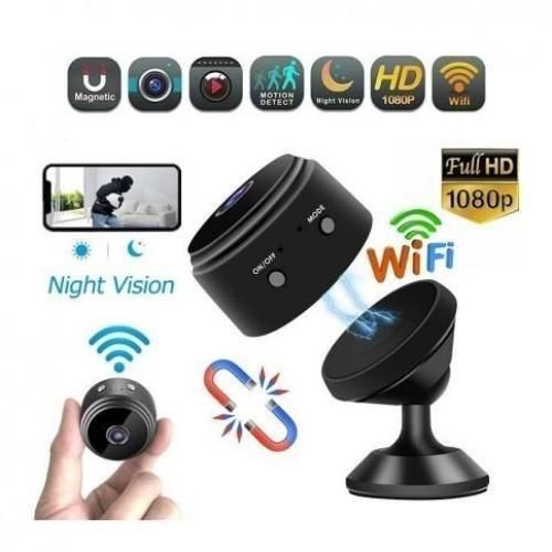 Mini Spy Secret Camera WiFi Wireless with Audio - Black