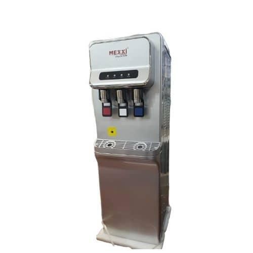 Mexxi 3 Tap Hot & Cold Water Dispenser With Compressor And Fridge - Multicolor