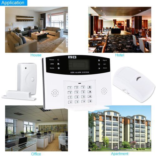 Wireless GSM SMS Home Burglar Security Alarm System