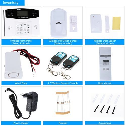 Wireless GSM SMS Home Burglar Security Alarm System