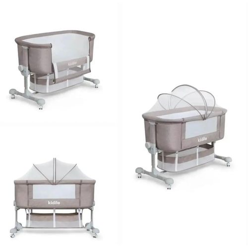 Baby Bassinet Bedside Sleeper, Baby Bed Side Crib With Storage Basket, Easy Folding Bassinets, Adjustable Baby Bed For Infant Newborn