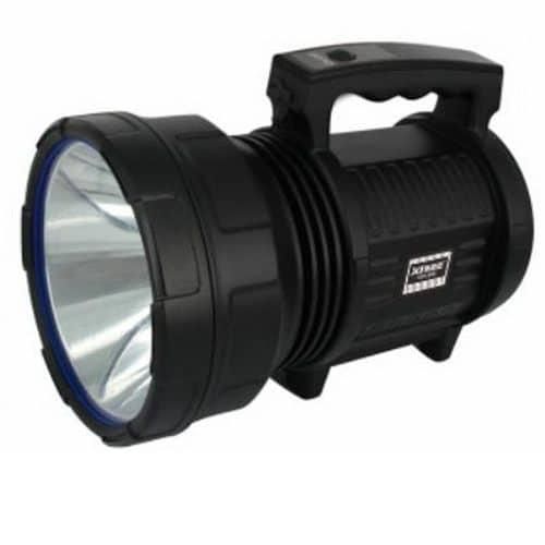 LED Search Light 10W with Lithium Battery Dual Charging 220V AC & 12V DC Solar - Rechargeable Handheld Torch