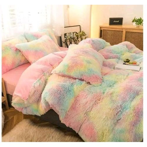 Fluffy Duvet cover 6 by 6 multicolour