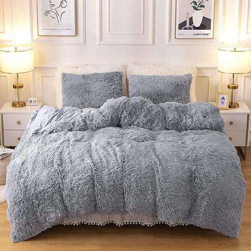 Velvet Fluffy Full Duvet Set