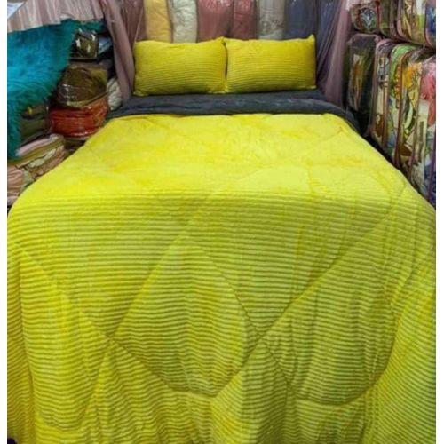 6*6Coral Duvet With 1bedsheet & 2pillowcases -Yellow.