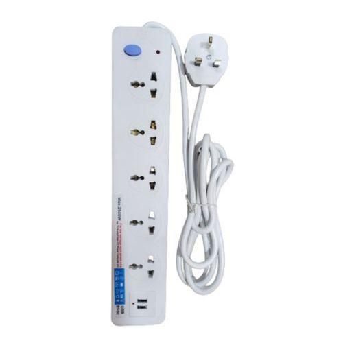 Longan Powerful Extension Cable With 5 Sockets Plus Charging Ports Power Extension Cable