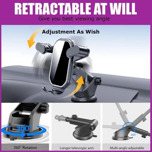 Mobile Phone Holder Car Phone Holder 2024 Upgrade Clip Car Hand Free Holder, Suitable for iPhone, Android and Other Mobile Phone Car Universal Holders