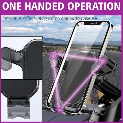 Mobile Phone Holder Car Phone Holder 2024 Upgrade Clip Car Hand Free Holder, Suitable for iPhone, Android and Other Mobile Phone Car Universal Holders