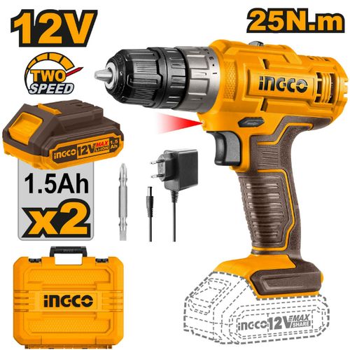 INGCO CDLI1228 - Lithium-Ion Cordless Drill - Orange
