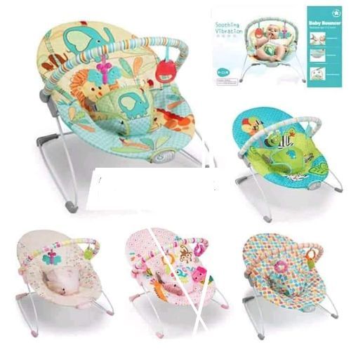 Baby bouncer/rocker - Grean, Pink, White Multi color