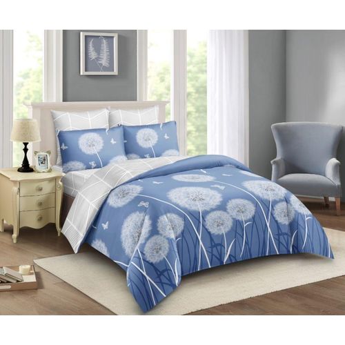 5*6 Duvet with 1 Bedsheet and 2 pillowcases- Blue