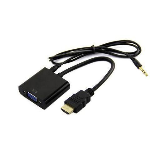 HDMI To VGA With Audio Pin Converter Cable-Black