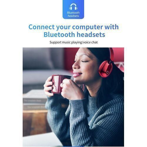 USB Bluetooth Adapter Dongle 5.0 For Computer PC Mouse Speaker - Black