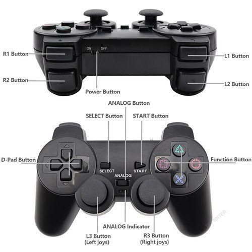 Wireless for Sony PS2 Black