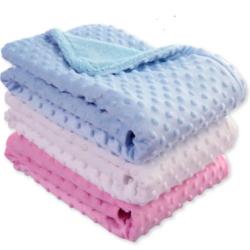 Baby Shawl Receiver - Blue, color and design varies.