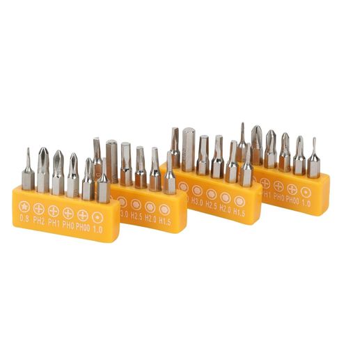 24 in 1, Screwdriver Bits Set with Magnetic Flexible Extension Rod, Precision Multi Pocket Repair Tool Kit for Mobiles, Laptops, Clocks, Electronics -Multicolor