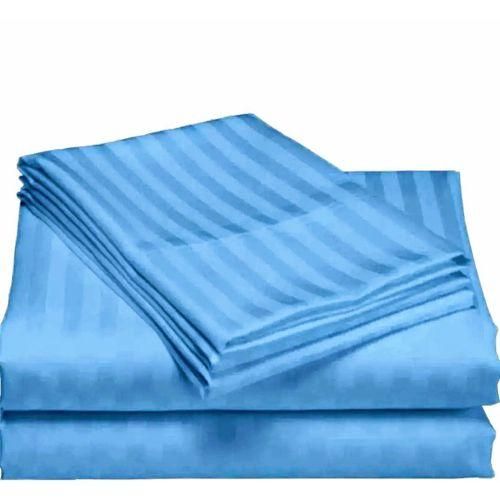 5*6 Egyptian Cotton Night Comfort sheet set 300 Thread Count Cotton Soft & Smooth Sateen Weave - 4 Piece Embossed Bed Sheet Set Striped 1 Fitted Bedding Sheet, 1 Flat Sheet & 2 Pillowcase Fits 15