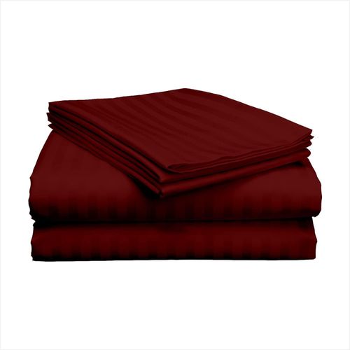 5*6 Egyptian Cotton Night Comfort sheet set 300 Thread Count Cotton Soft & Smooth Sateen Weave - 4 Piece Embossed Bed Sheet Set Striped 1 Fitted Bedding Sheet, 1 Flat Sheet & 2 Pillowcase Fits 15