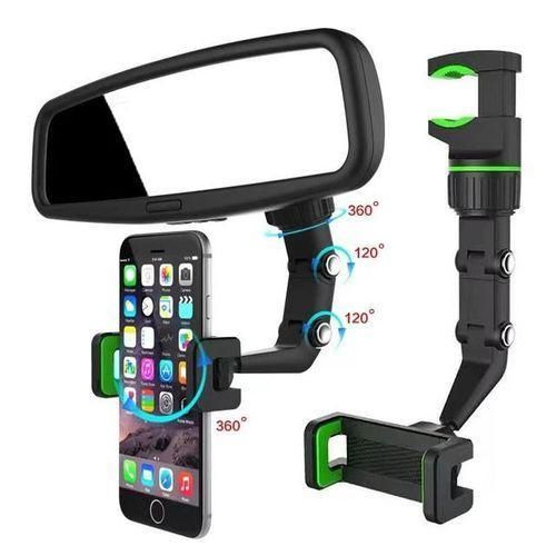 Universal 360° Rotating Car Phone Holder Safe Driving Accessory - Black