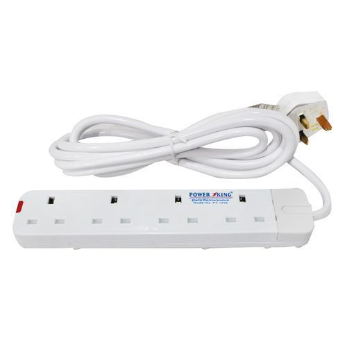 Power King 4ways Heavy Load Extension Cable-White