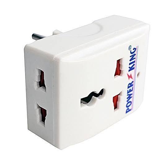Power King Multi-Plug Power Adapter - White