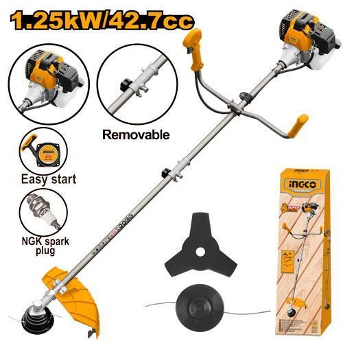 INGCO GBC5434421 - Gasoline Grass Trimmer And Bush Cutter - Orange