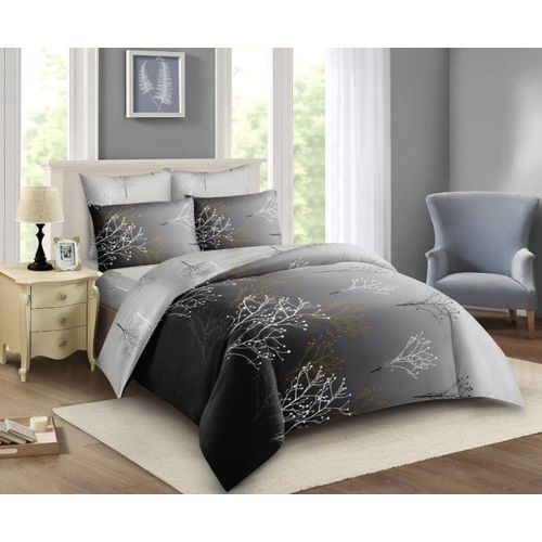 5*6 Duvet With 1 Bedsheet & 2 Pillowcases -Grey