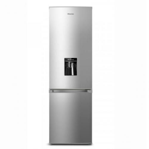 Hisense 341L Double Door Bottom Mounted Dispenser Refrigerator - Silver