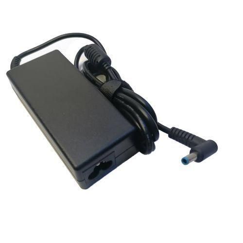 Blue Pin 65W 19.5V 3.33A Laptop Adapter Charger Plus Power Cable - Black