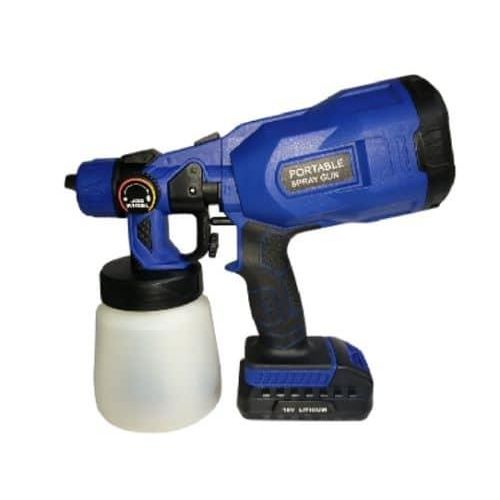 800ML Cordless Electric Spray Gun Paint Sprayer Auto Furniture Steel Coating Airbrush Sprayer Compataible 18V Battery  With Removable Paint Bucket For Painting Wall Garden Fence - Multicolor