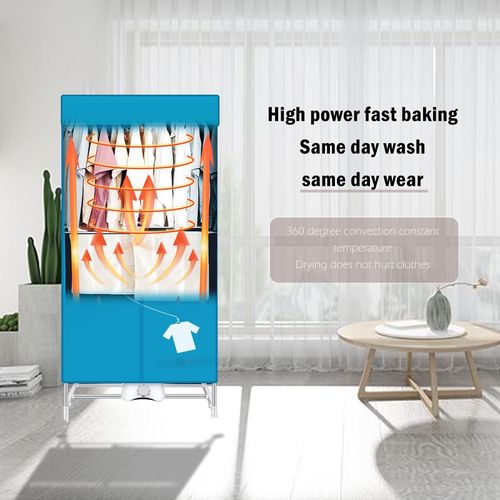 DOCKCASE Portable Dryer,110V 1000W Electric Clothes Dryer Machine Double layer Stackable Clothes Drying Rack for Apartments, RV,Laundry,and More