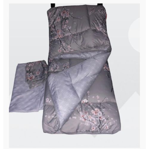 5*6 Bedcover With 1 Bedsheet & 2 Pillowcases-Grey
