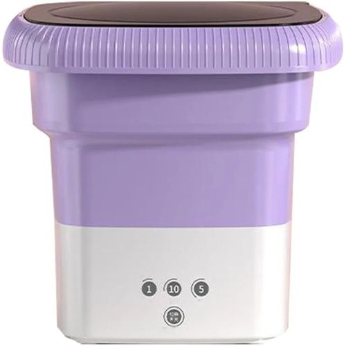 Portable Foldable Washing Machine, High Capacity Mini Washer With Spin Dryer, Camping Travel Mini Washing Machin, Deep Cleaning Half Automatic Wash Lightweight Washer Touch Screen, For Baby Clothes Underwear Socks