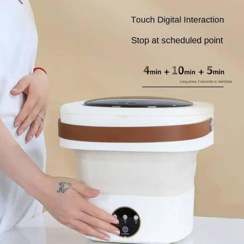 Boma Small Portable Washing Machine, Mini Washer 4.5L High Capacity with 3 Modes Deep Cleaning for Underwear, Baby Clothes, or Small Items, Foldable Washing Machine for Apartments, Camping, Travel -Multicolor