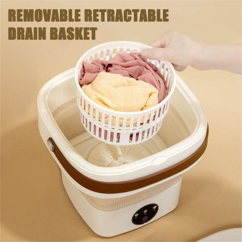 Boma Small Portable Washing Machine, Mini Washer 4.5L High Capacity with 3 Modes Deep Cleaning for Underwear, Baby Clothes, or Small Items, Foldable Washing Machine for Apartments, Camping, Travel -Multicolor