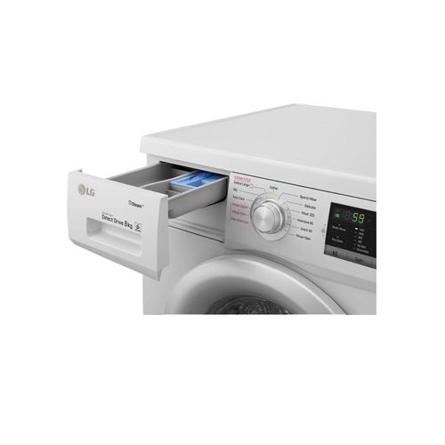 LG 9Kg Front Loading  Washing Machine - Silver
