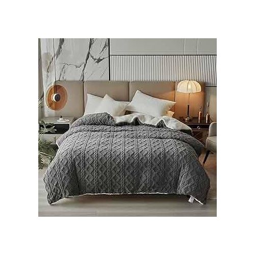 6*6 Tufted Duvet With 1 Besheet&2 Pillowcase(inner Part Of Duvet Is Gray)-Gray