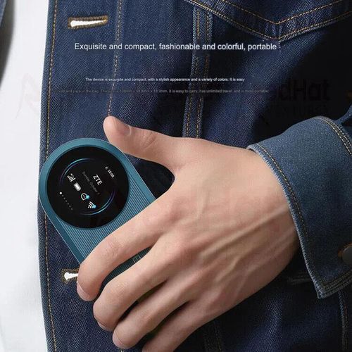 ZTE U10S Pro Portable Mobile 4G MiFi 6 Pocket WiFi Router With Informative Display- Multicolor