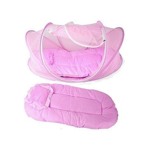 Other Polka Dot Designed Baby Net And Mattress - Muiti