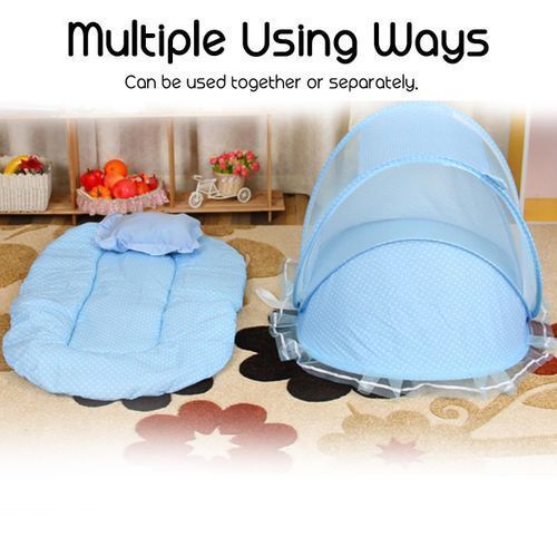 Other Polka Dot Designed Baby Net And Mattress - Muiti