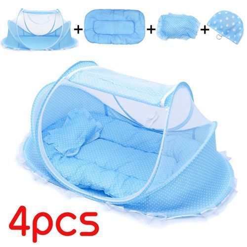 Other Polka Dot Designed Baby Net And Mattress - Muiti