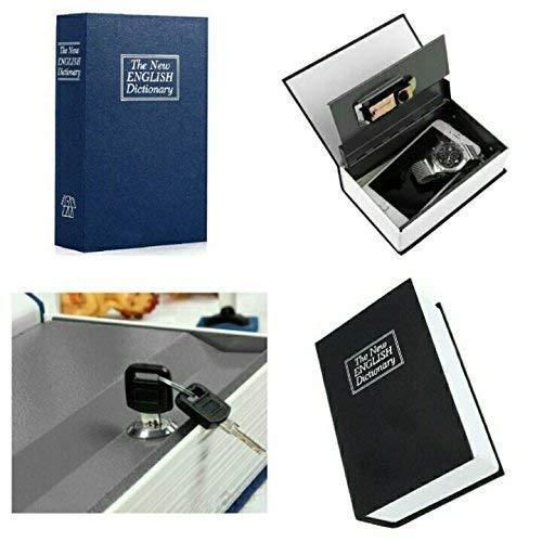 26.5 x 19.7 x 6.5cm , KBS-803 ,1 Piece Of Diversion Dictionary Metal Hidden Safe Box Book Can with Security Combination Lock+Key Lock Money Hide Secret Security Safe With Combination Lock Cash Money Coin Storage Jewelry Key Locker Kid Gift