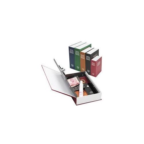 26.5 x 19.7 x 6.5cm , KBS-803 ,1 Piece Of Diversion Dictionary Metal Hidden Safe Box Book Can with Security Combination Lock+Key Lock Money Hide Secret Security Safe With Combination Lock Cash Money Coin Storage Jewelry Key Locker Kid Gift