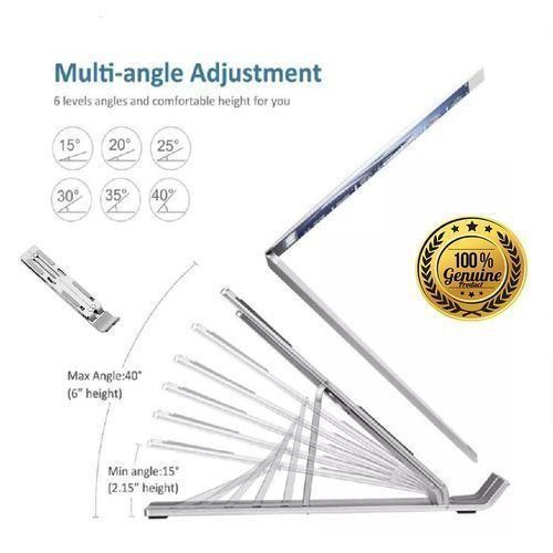 Aluminium Laptop Stand For Tablets Laptops -Silver