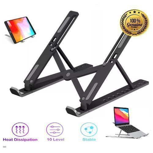Aluminium Laptop Stand For Tablets Laptops -Silver
